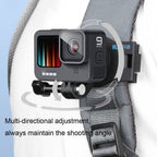 RUIGPRO 360 Degree Rotating Quick Release Strap Mount Shoulder Backpack Mount for GoPro, Insta360, DJI and Other Action Cameras – Durable Build, Easy to Use