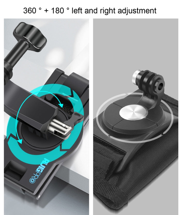 RUIGPRO 360 Degree Rotating Quick Release Strap Mount Shoulder Backpack Mount for GoPro, Insta360, DJI and Other Action Cameras – Durable Build, Easy to Use