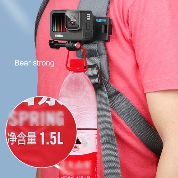 RUIGPRO 360 Degree Rotating Quick Release Strap Mount Shoulder Backpack Mount for GoPro, Insta360, DJI and Other Action Cameras – Durable Build, Easy to Use