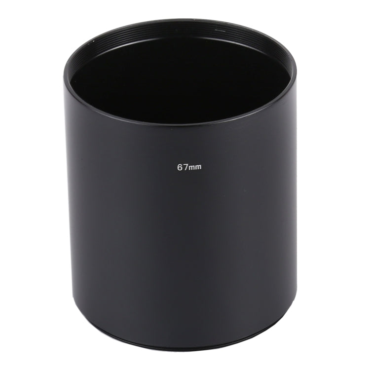 67mm Thread Type Straight Tube Full Metal Lens Hood Shade for Medium Telephoto Lens, 67mm – Durable Build, Easy to Use 67mm