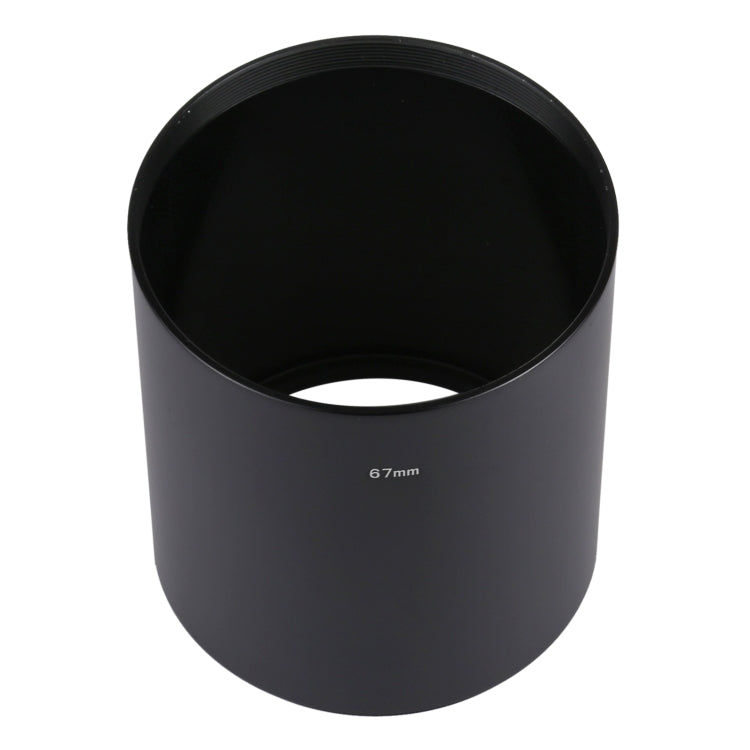 67mm Thread Type Straight Tube Full Metal Lens Hood Shade for Medium Telephoto Lens, 67mm – Durable Build, Easy to Use