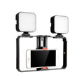 YELANGU PC201 YLG1801A Vlogging Live Broadcast LED Selfie Light Smartphone Video Rig Handle Stabilizer Plastic Bracket Kits, PC201 – Durable Build, Easy to Use PC201