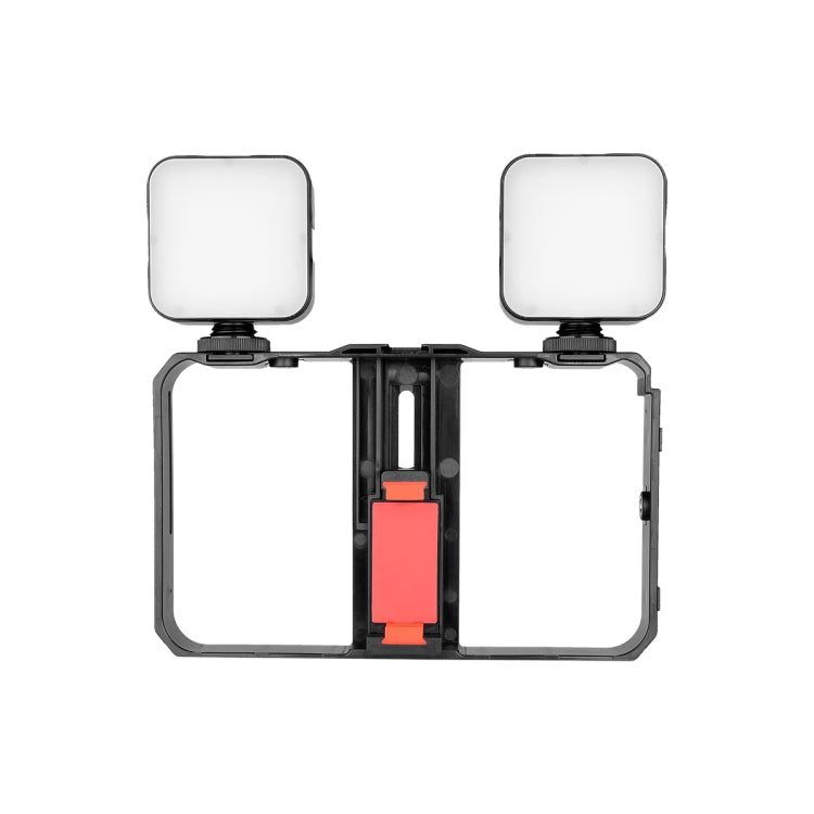 YELANGU PC201 YLG1801A Vlogging Live Broadcast LED Selfie Light Smartphone Video Rig Handle Stabilizer Plastic Bracket Kits, PC201 – Durable Build, Easy to Use
