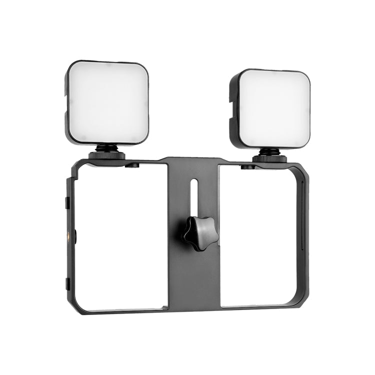 YELANGU PC201 YLG1801A Vlogging Live Broadcast LED Selfie Light Smartphone Video Rig Handle Stabilizer Plastic Bracket Kits, PC201 – Durable Build, Easy to Use