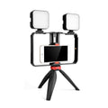 YELANGU PC203 YLG1801C Vlogging Live Broadcast LED Selfie Light Smartphone Video Rig Handle Stabilizer Plastic Bracket Tripod Kits, PC203 – Durable Build, Easy to Use PC203