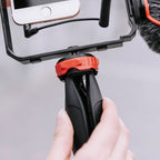 YELANGU PC203 YLG1801C Vlogging Live Broadcast LED Selfie Light Smartphone Video Rig Handle Stabilizer Plastic Bracket Tripod Kits, PC203 – Durable Build, Easy to Use
