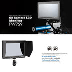 FEELWORLD FW759 1280x800 7 inch IPS Screen Ultra-thin HD Camera Field Monitor, FW759