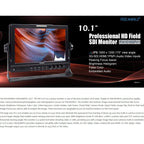 FEELWORLD FW1018SPV1 1920x1200 10.1 inch IPS Screen HD Color LCD Director Camera Field Monitor, FW1018SPV1