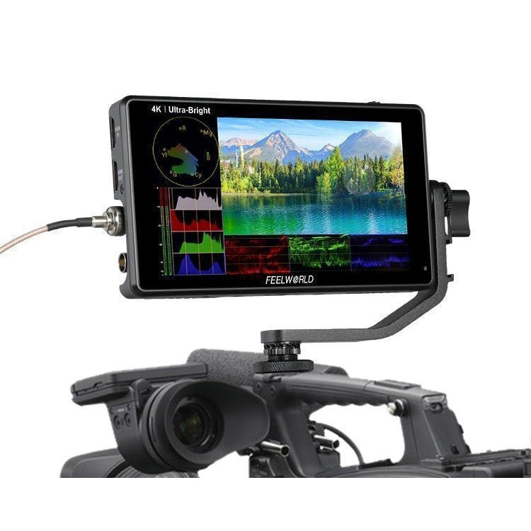 FEELWORLD LUT6S 1920x1080 2600 nits 6 inch IPS Screen HDMI 4K Touch Screen SDI HDI Camera Field Monitor, LUT6S LUT6S