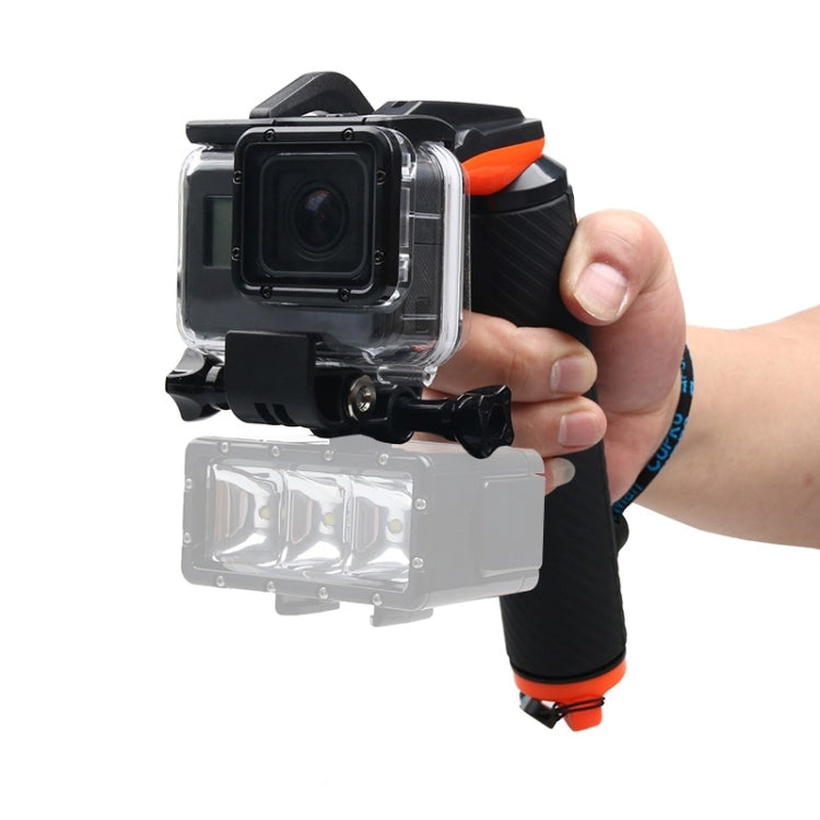 Shutter Trigger + Floating Hand Grip Diving Buoyancy Stick with Adjustable Anti-lost Strap & Screw & Wrench for GoPro HERO7 /6 Black /5 Black, Shutter Trigger – Waterproof