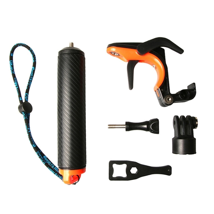 Shutter Trigger + Floating Hand Grip Diving Buoyancy Stick with Adjustable Anti-lost Strap & Screw & Wrench for GoPro HERO7 /6 Black /5 Black, Shutter Trigger – Waterproof