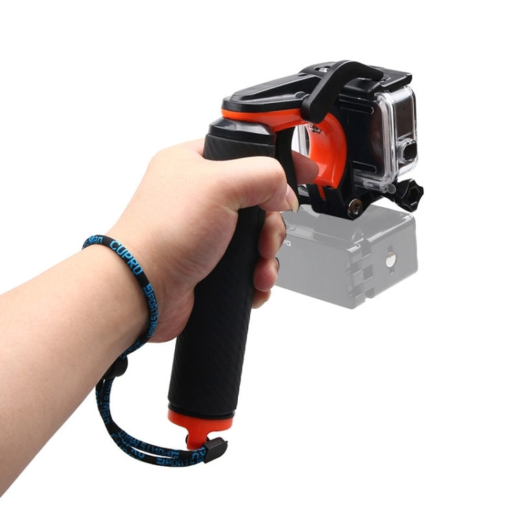 Shutter Trigger + Floating Hand Grip Diving Buoyancy Stick with Adjustable Anti-lost Strap & Screw & Wrench for GoPro HERO7 /6 Black /5 Black, Shutter Trigger – Waterproof