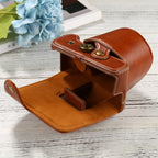 PU Leather Camera Full Body Case Bag with Strap for FUJIFILM X-T200 (15-45mm Lens), For FUJI X-T200