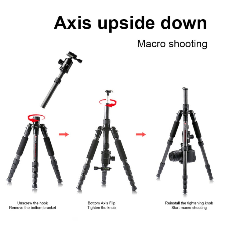 TRIOPO T259G+Q2 Adjustable Portable Carbon Fiber Tripod with Q-2 Ball Head for SLR Camera, T259G+Q2 – Durable Build, Easy to Use