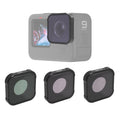 JSR KB Series CPL+ND8+ND16 Lens Filter for GoPro HERO13 Black /12 Black /11 Black /10 Black /9 Black, 3-in-1 3-in-1