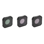 JSR KB Series CPL+ND8+ND16 Lens Filter for GoPro HERO13 Black /12 Black /11 Black /10 Black /9 Black, 3-in-1