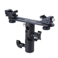 Double Hot Shoe Flash Stand Bracket, Double Hot Bracket Double Hot Bracket