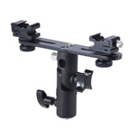 Double Hot Shoe Flash Stand Bracket, Double Hot Bracket Double Hot Bracket