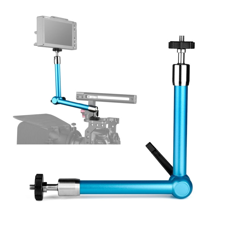 YELANGU 11 inch Adjustable Friction Articulating Magic Arm, 11 inch 11 inch Blue