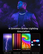 LUXCeO RGB Colorful Photo LED Stick Video Light APP Control Adjustable Color Temperature Waterproof Handheld LED Fill Light with Remote Control, P200 RGB