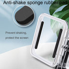 For GoPro HERO8 Black 45m Waterproof Housing Protective Case with Buckle Basic Mount & Screw & Floating Bobber Grip & Strap & Anti-Fog Inserts, Transparent HERO8 Case