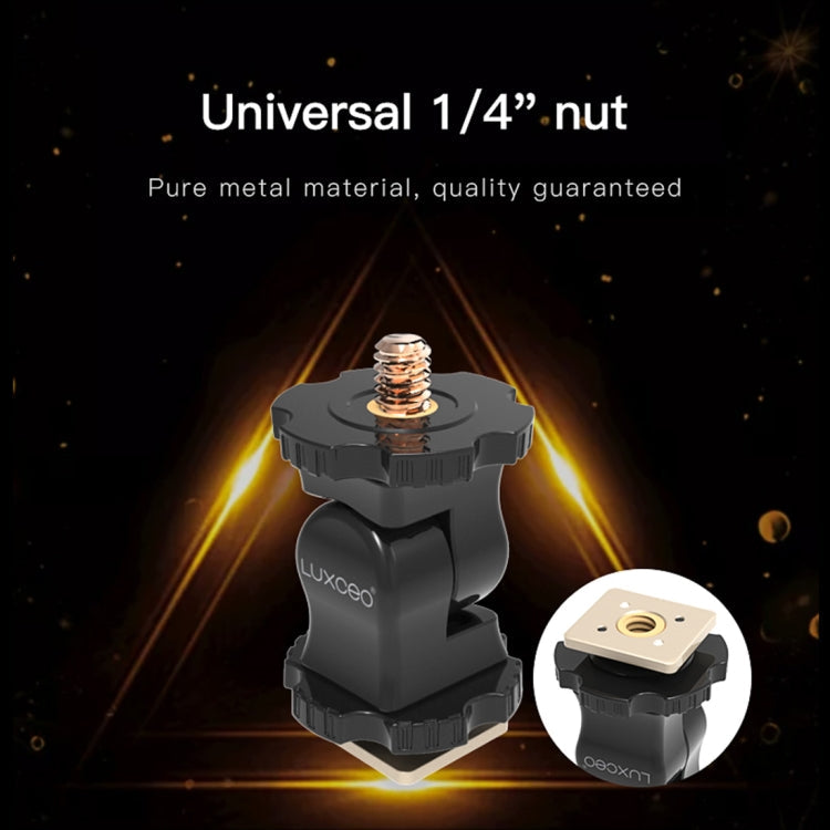 LUXCeO PA1 Camera Universal Hot Shoe Holder Damping Ball-Head Bracket, PA1