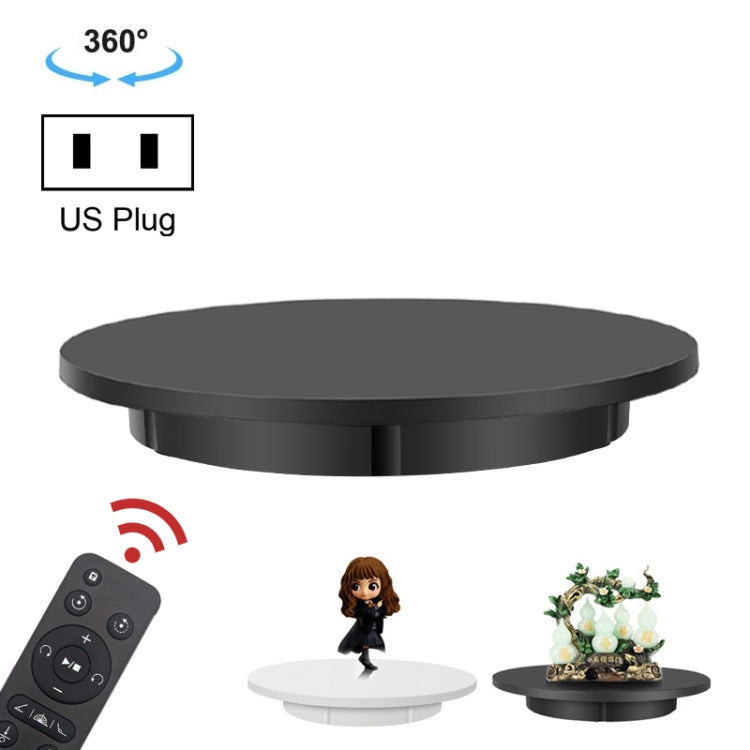 60cm Electric Rotating Display Stand Props Turntable, Load: 100kg, Plug-in Power, US Plug, 60cm, US Plug 60cm, US Plug Black