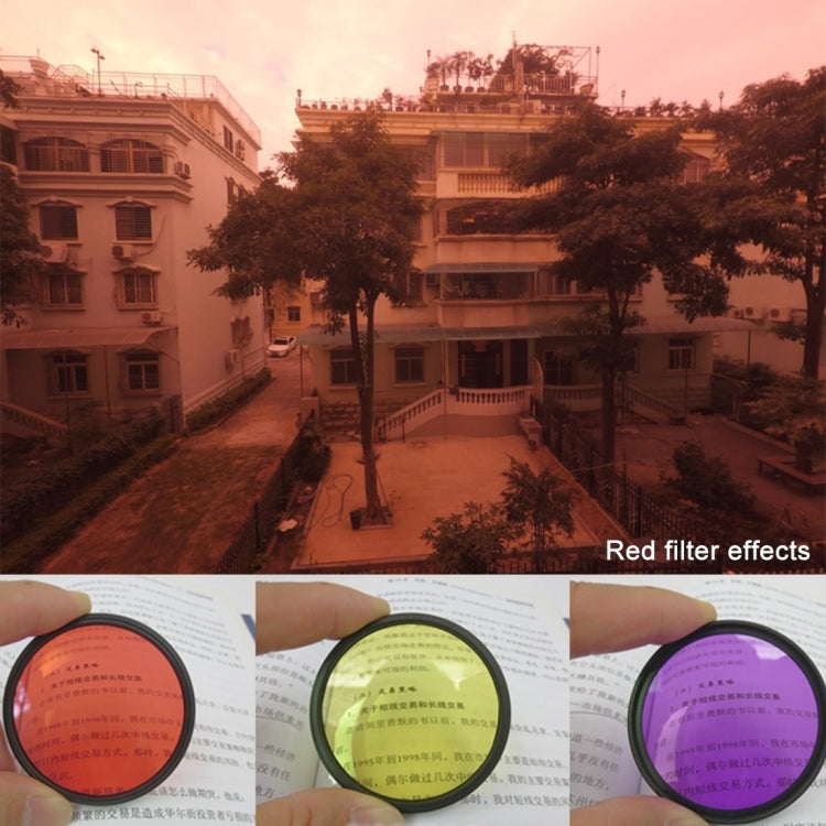 For GoPro HERO5 Sport Action Camera Proffesional 52mm Lens Filter(CPL + UV + ND8 + ND2 + Star 8 + Red + Yellow + FLD / Purple) & Waterproof Housing Case Adapter Ring, 10 in 1 – Waterproof