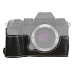 1/4 inch Thread PU Leather Camera Half Case Base for FUJIFILM X-S10, For FUJIFILM X-S10, Fr FUJIFILM X-S10 For FUJIFILM X-S10 Black