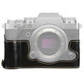 1/4 inch Thread PU Leather Camera Half Case Base for FUJIFILM X-T4, For FUJIFILM X-T4 For FUJIFILM X-T4 Black