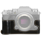1/4 inch Thread PU Leather Camera Half Case Base for FUJIFILM X-T4, For FUJIFILM X-T4 For FUJIFILM X-T4 Black