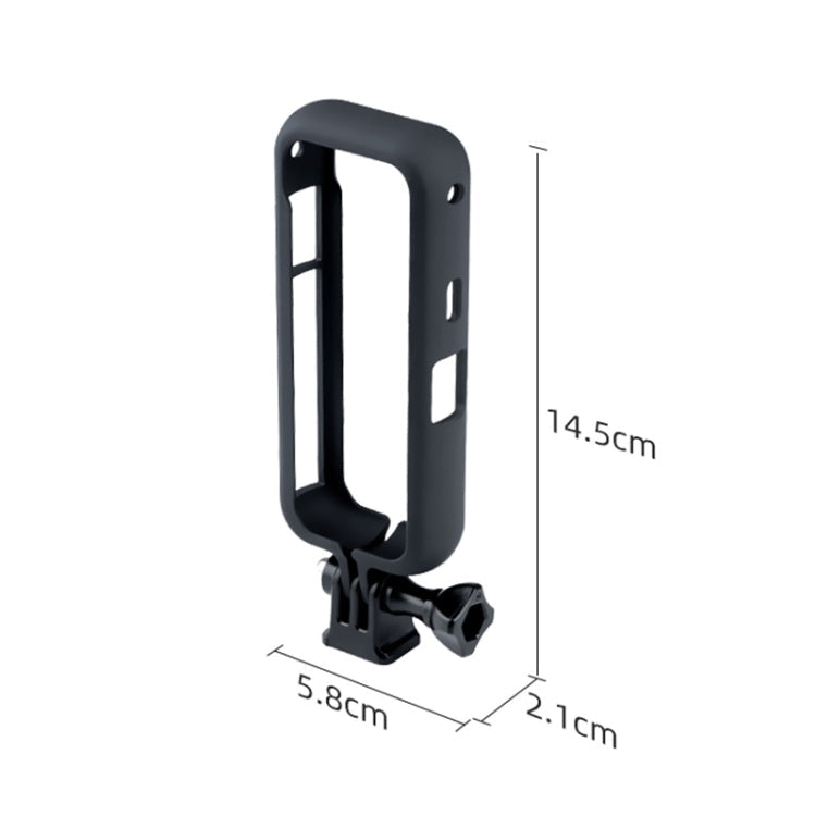 PC Plastic Protective Frame Mount Cage with Tripod Base Adapter for Insta360 One X2 – Durable Build, Easy to Use, For Insta360 One X2
