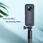 PC Plastic Protective Frame Mount Cage with Tripod Base Adapter for Insta360 One X2 – Durable Build, Easy to Use, For Insta360 One X2