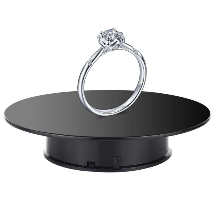 25cm 360 Degree Electric Rotating Mirror Surface Turntable Display Stand Video Shooting Props Turntable for Photography, Load 3kg, Powered by Battery, 25cm Mirror/Powered by Battery(B), 25cm Mirror/Powered by Battery(W), 25cm Mirror/Powered by Battery(WB) 25cm Mirror Powered by Battery(B) Black