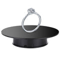 25cm 360 Degree Electric Rotating Mirror Surface Turntable Display Stand Video Shooting Props Turntable for Photography, Load 3kg, Powered by Battery, 25cm Mirror/Powered by Battery(B), 25cm Mirror/Powered by Battery(W), 25cm Mirror/Powered by Battery(WB) 25cm Mirror Powered by Battery(B) Black