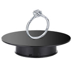 25cm 360 Degree Electric Rotating Mirror Surface Turntable Display Stand Video Shooting Props Turntable for Photography, Load 3kg, Powered by Battery, 25cm Mirror/Powered by Battery(B), 25cm Mirror/Powered by Battery(W), 25cm Mirror/Powered by Battery(WB) 25cm Mirror Powered by Battery(B) Black