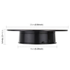 25cm 360 Degree Electric Rotating Mirror Surface Turntable Display Stand Video Shooting Props Turntable for Photography, Load 3kg, Powered by Battery, 25cm Mirror/Powered by Battery(B), 25cm Mirror/Powered by Battery(W), 25cm Mirror/Powered by Battery(WB)