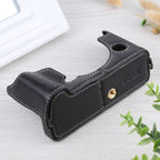1/4 inch Thread Litchi Texture PU Leather Camera Half Case Base for FUJIFILM X-T4, For FUJIFILM X-T4 Litchi
