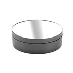 12cm 360 Degree Rotating Turntable Mirror Electric Display Stand Video Shooting Props Turntable, Load: 3kg, 12cm Mirror Black, 12cm Mirror White