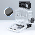 For GoPro HERO10 Black / HERO9 Black 30m Charging Waterproof Housing Case with Buckle Basic Mount & Screw – Waterproof, For GoPro HERO9 Black / Charging
