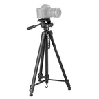WeiFeng WT-3560 3-Section Folding Legs Live Broadcast Aluminum Alloy Tripod Mount, WT-3560 WT-3560