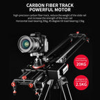 YELANGU L80TC 80cm Electrical Slide Rail Track with 2.4GHz Remote Control for SLR Cameras / Video Cameras, L80TC 80cm