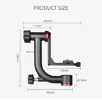 YELANGU A201 360 Degree Horizontal Gimbal Tripod Head for DV and SLR Cameras, A201