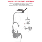 YELANGU BF01 Shock-absorbing Crested Damping Arm, Load: 3-15kg, BF01 Damping Head,Load: 3-15kg