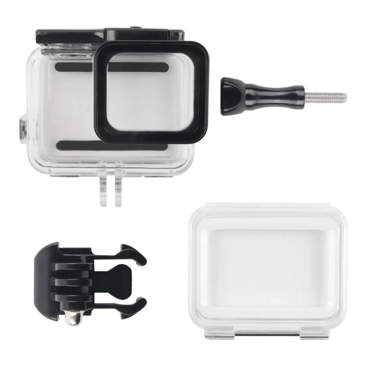 45m Waterproof Housing Protective Case + Touch Screen Back Cover for GoPro NEW HERO /HERO6 /5, with Buckle Basic Mount & Screw, No Need to Remove Lens, Touch Screen (Transparent) – Waterproof