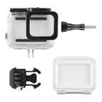 45m Waterproof Housing Protective Case + Touch Screen Back Cover for GoPro NEW HERO /HERO6 /5, with Buckle Basic Mount & Screw, No Need to Remove Lens, Touch Screen (Transparent) – Waterproof