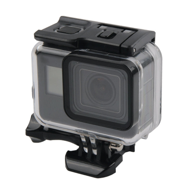 45m Waterproof Housing Protective Case + Touch Screen Back Cover for GoPro NEW HERO /HERO6 /5, with Buckle Basic Mount & Screw, No Need to Remove Lens, Touch Screen (Transparent) – Waterproof