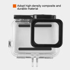 45m Waterproof Housing Protective Case + Touch Screen Back Cover for GoPro NEW HERO /HERO6 /5, with Buckle Basic Mount & Screw, No Need to Remove Lens, Touch Screen (Transparent) – Waterproof