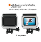 45m Waterproof Housing Protective Case + Touch Screen Back Cover for GoPro NEW HERO /HERO6 /5, with Buckle Basic Mount & Screw, No Need to Remove Lens, Touch Screen (Transparent) – Waterproof