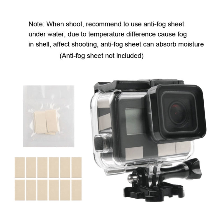 45m Waterproof Housing Protective Case + Touch Screen Back Cover for GoPro NEW HERO /HERO6 /5, with Buckle Basic Mount & Screw, No Need to Remove Lens, Touch Screen (Transparent) – Waterproof